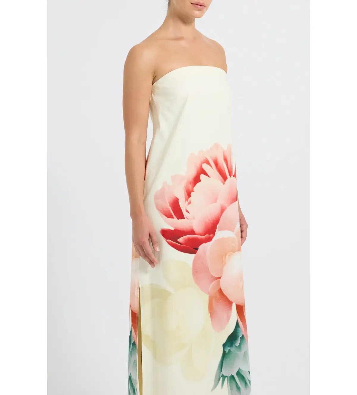Pasduchas Nostalgia Strapless Maxi Dress Floral Size AU 12 photo 4