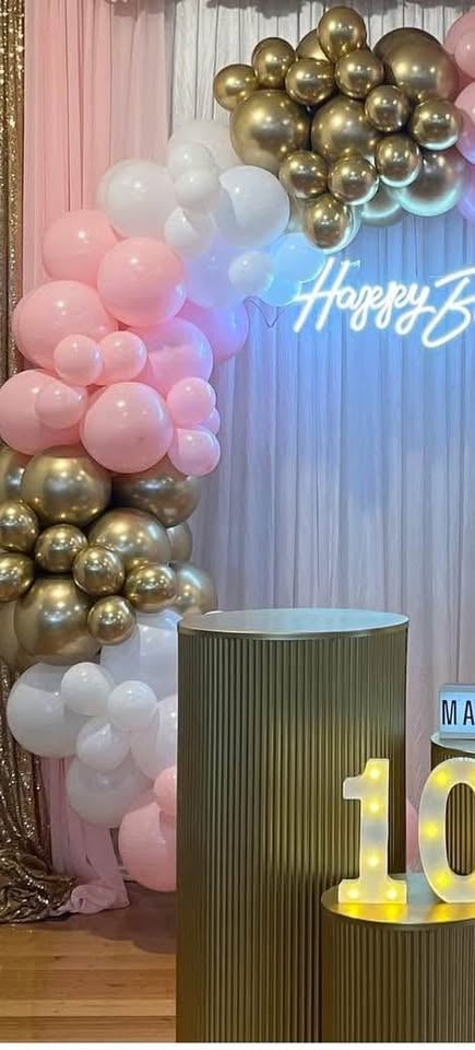 Hire - 2.5M balloon garland from 125 with stand. Self pick up from clayton. photo 4