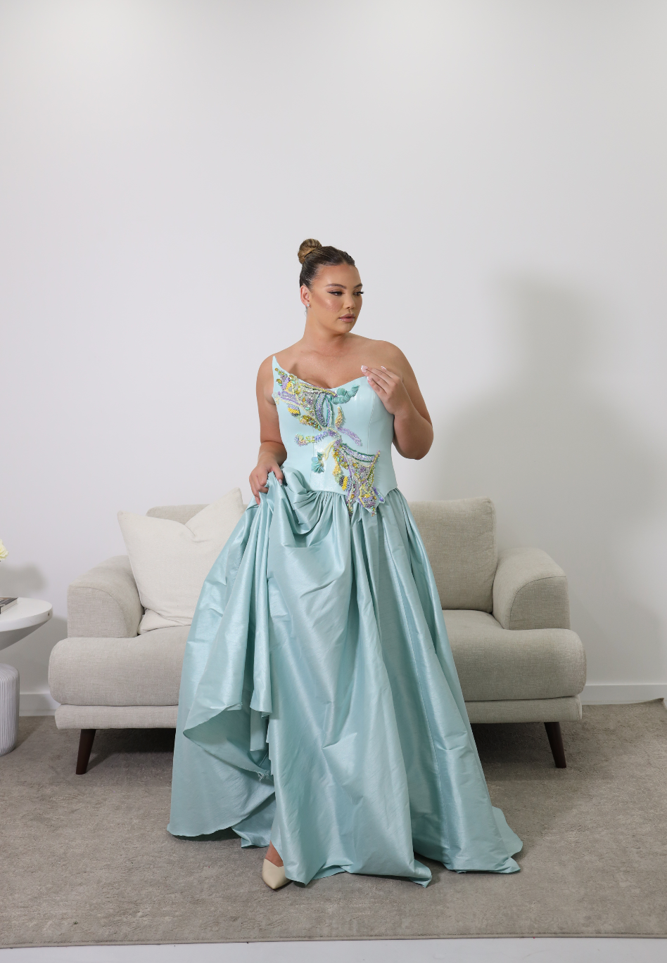 AQUAZZURA GOWN BLUE photo 3