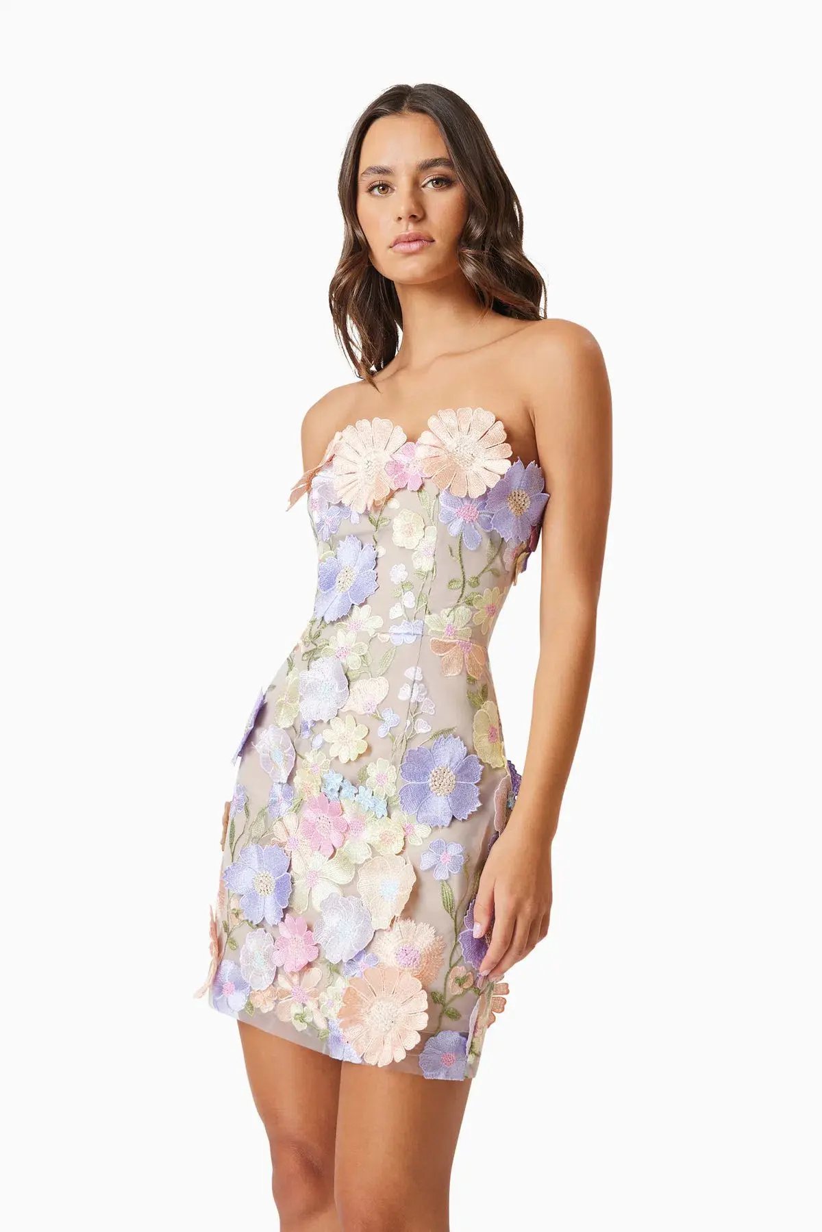 Elliatt Arabella Strapless Mini Dress Floral Size S / AU 8 photo 4