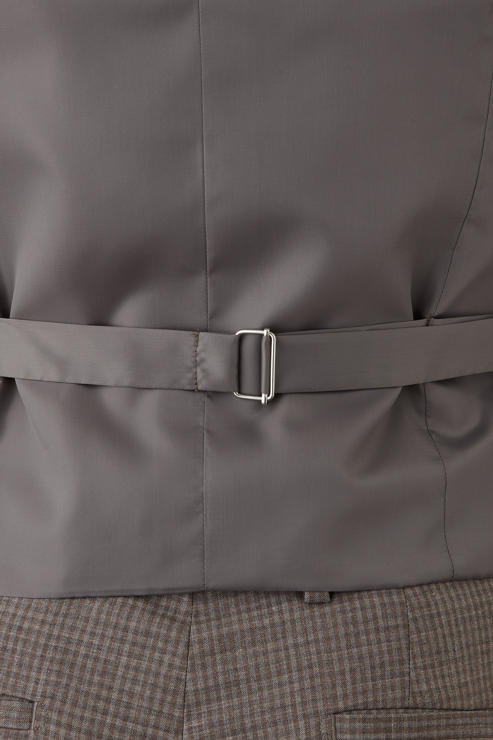 Gibson Taupe Zachary Check Waistcoat photo 2