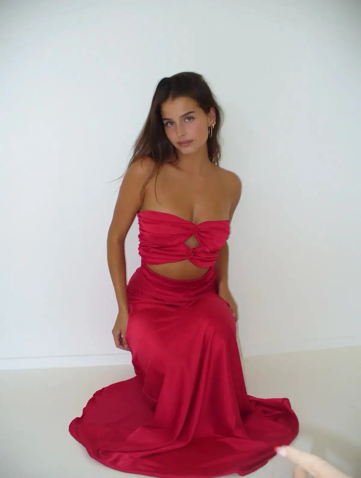 HNTR the Label Inka Gown Wine Size XS / AU 6 photo 2