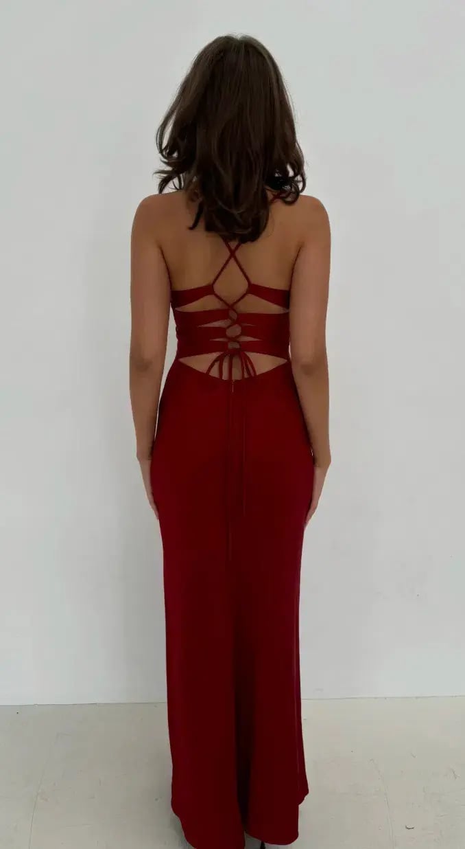 Manning Cartell Time To Shine Slip Maxi Dress Cranberry Size 4 photo 3