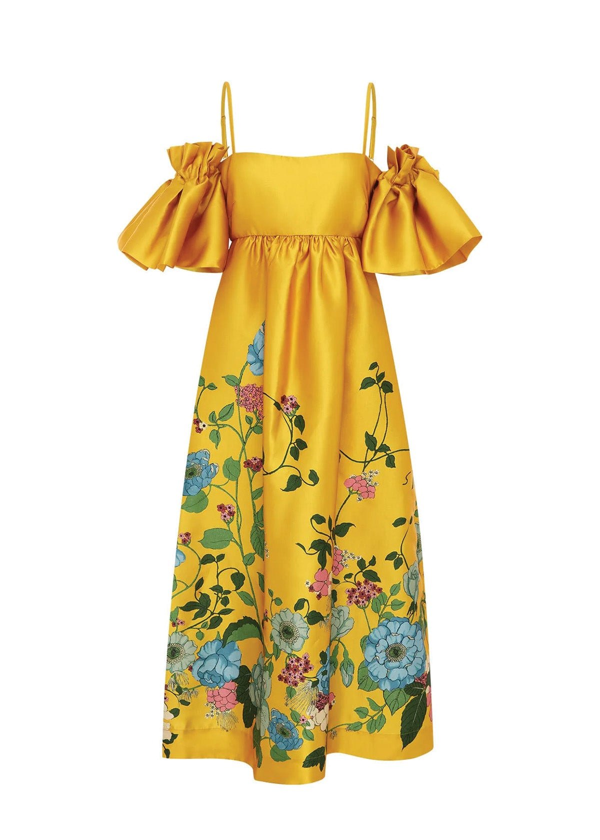 Dana Midi Dress in Marigold photo 2