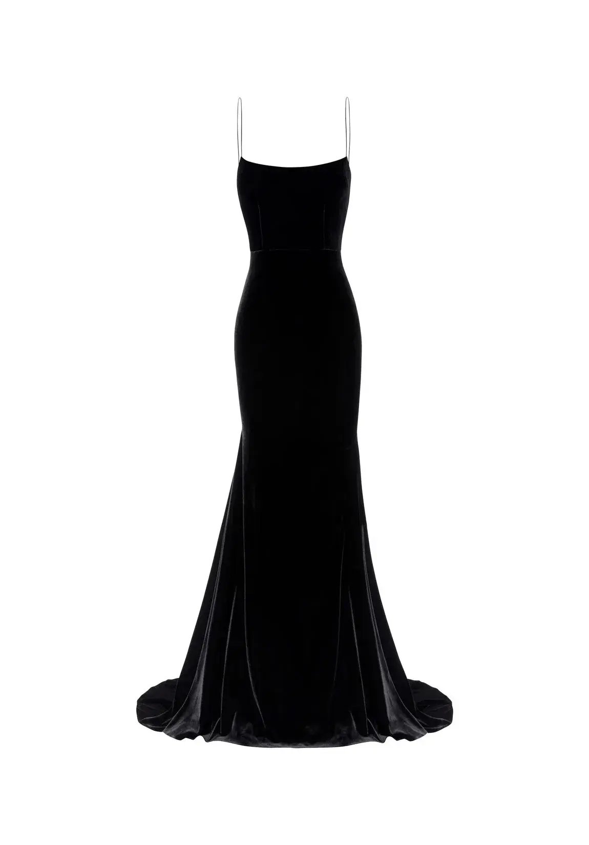 Alex Perry Kim Velvet Slip Dress Black Size 8 photo 2