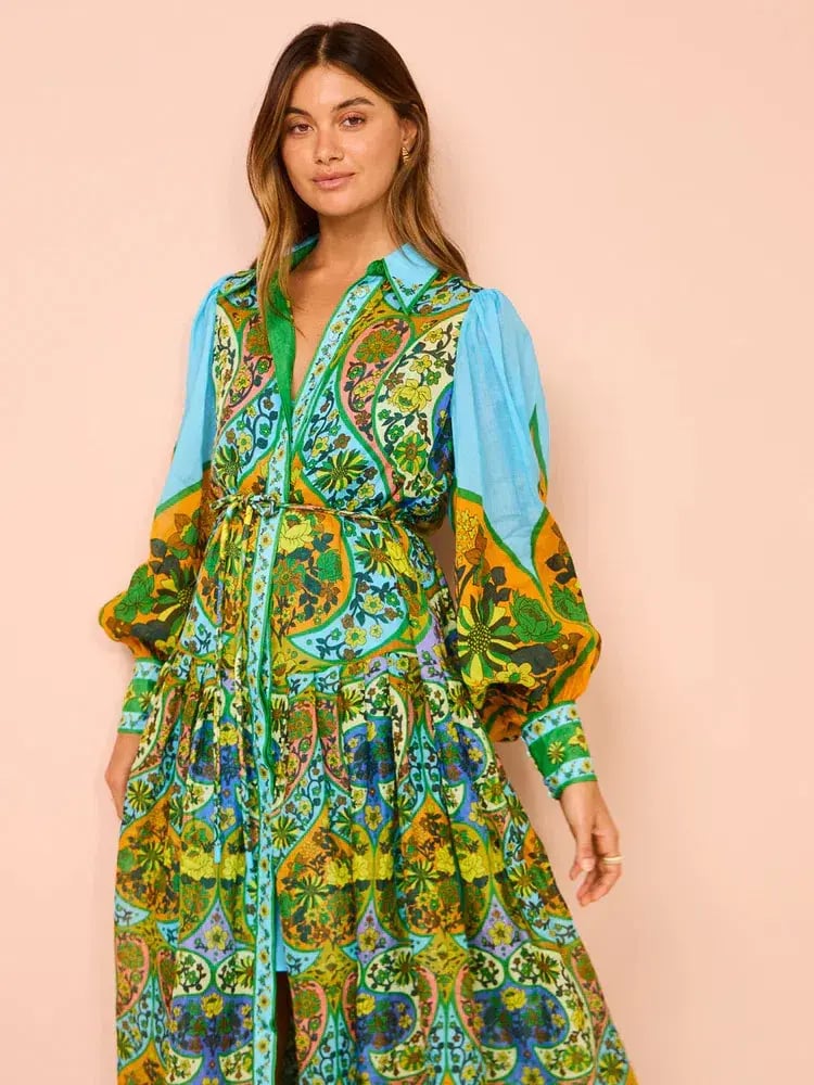 Alemais Sofie Shirtdress In Multi Size AU 12 photo 5