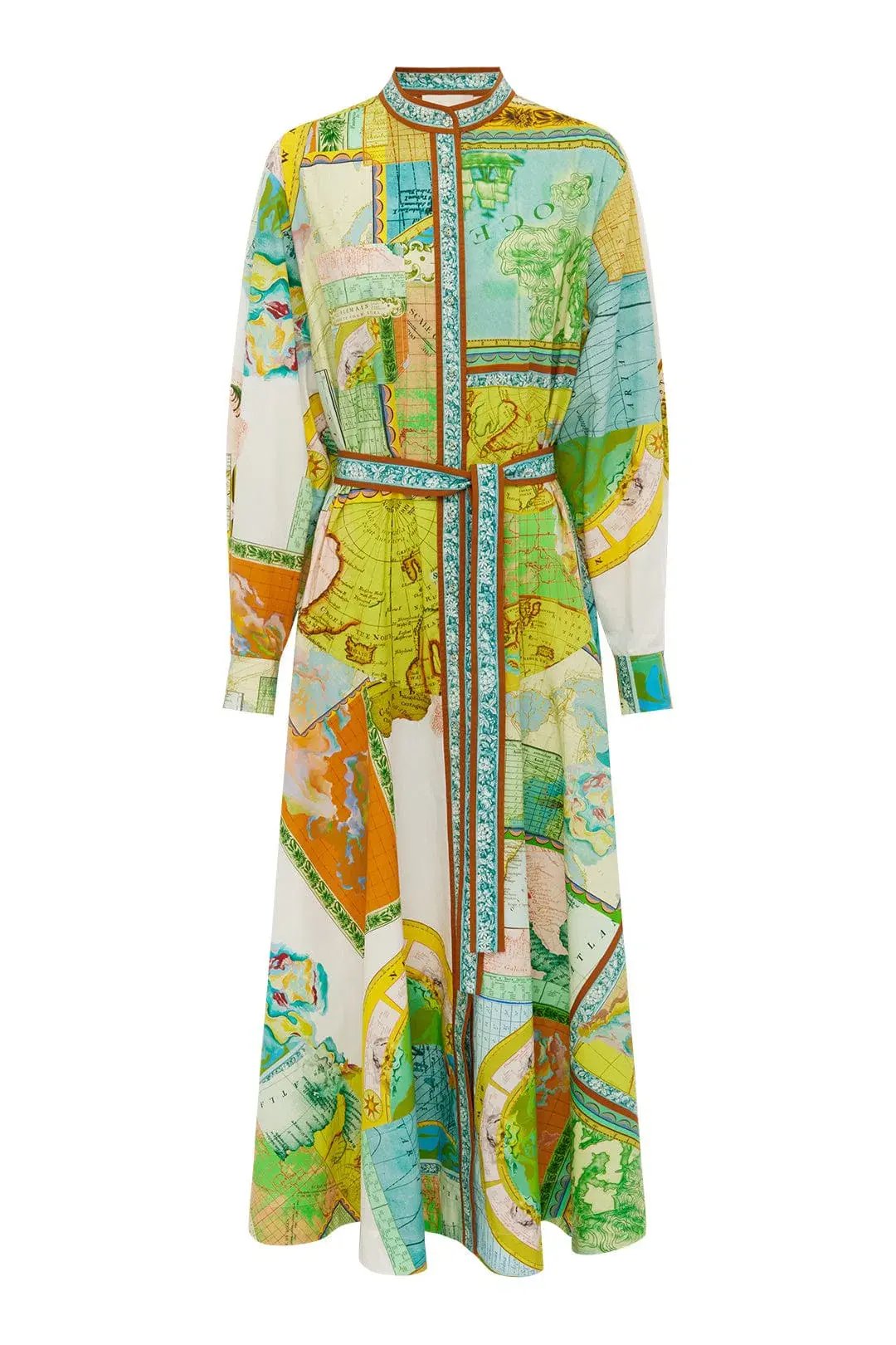 Alemais Atlas Shirt Dress Multi Size 8 photo 5