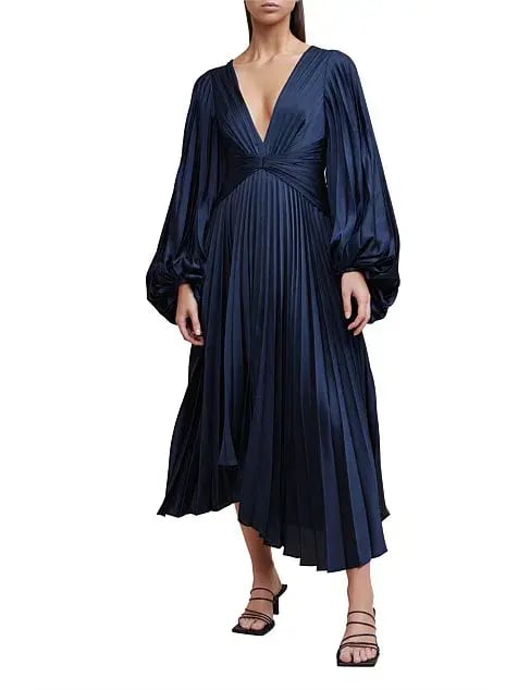 Acler Plams Dress Navy Size 8 photo 4