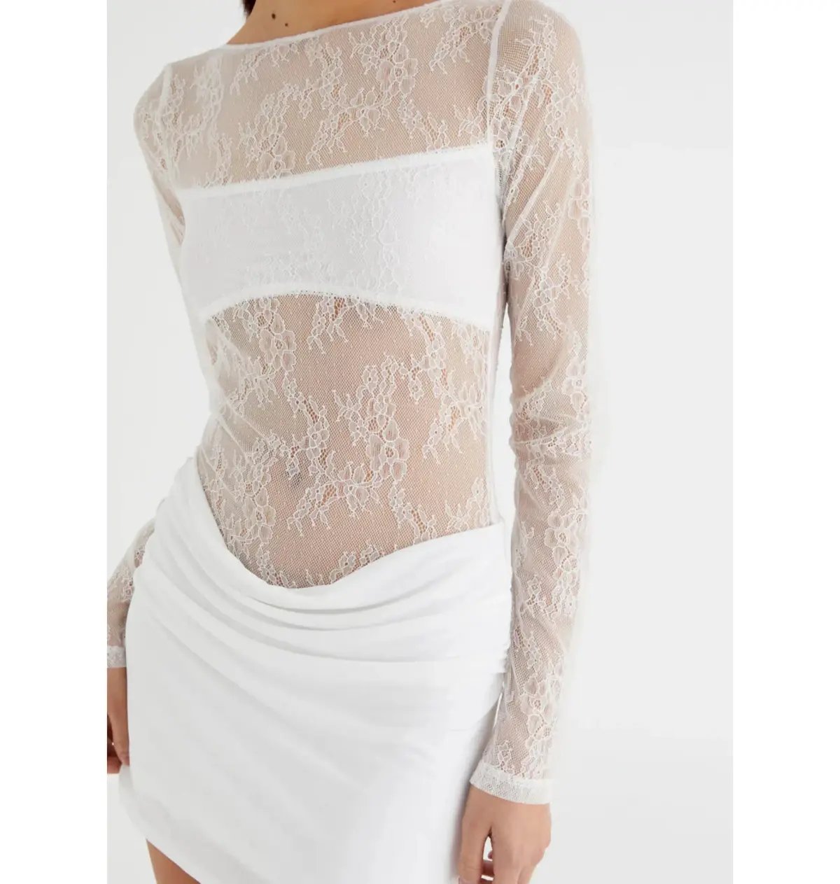 Benni The Yana Lace Mini Dress White Size AU 10 photo 2
