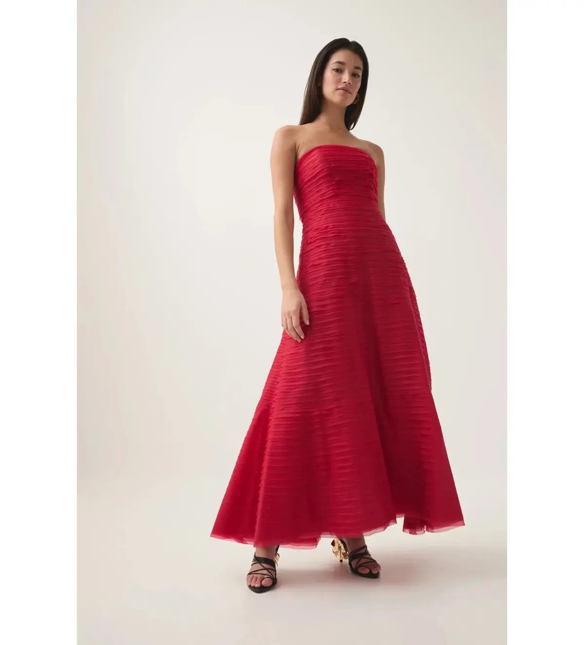 Aje Soundscape Maxi Dress in Scarlet Red Size 6 photo 2
