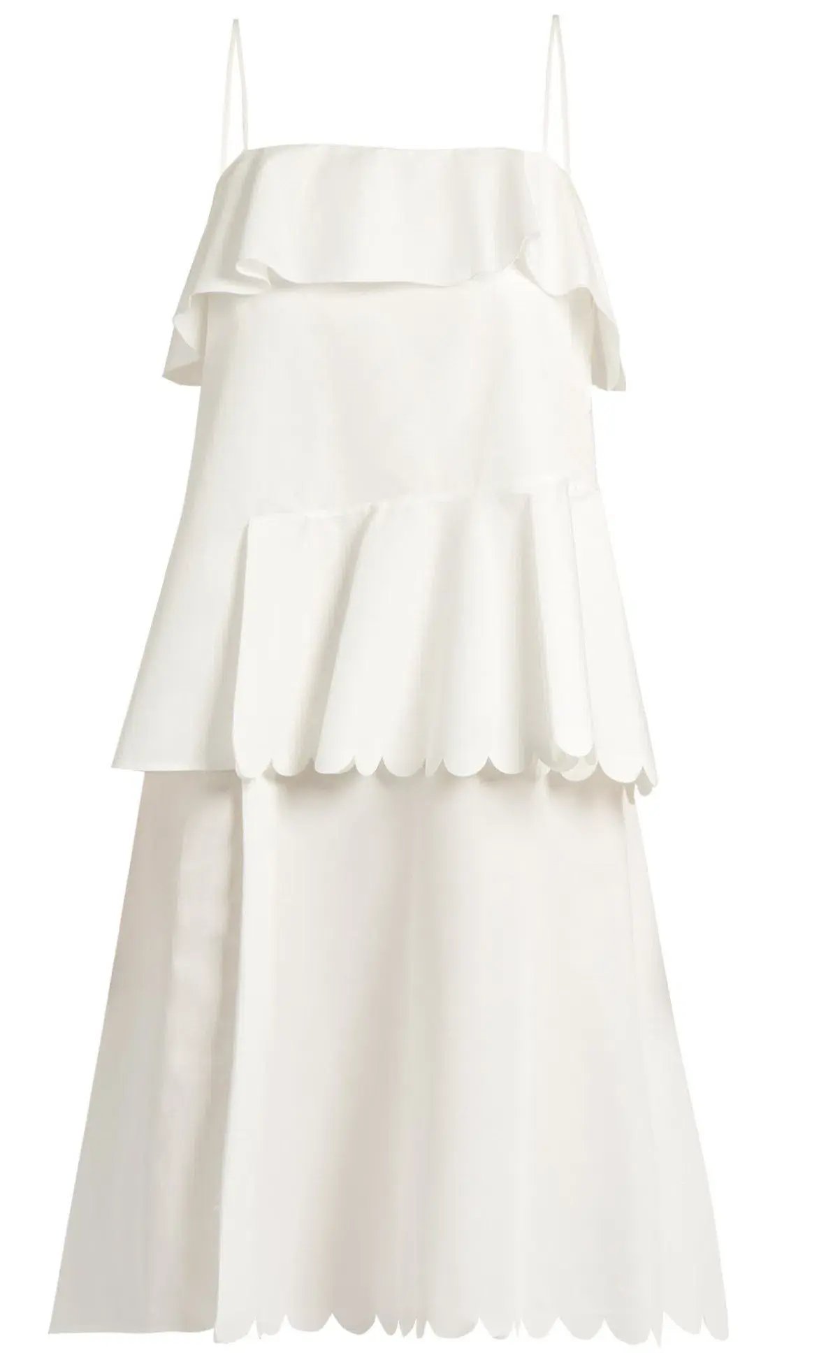 See by Chloe Scallop Edged Cotton Dress Size 38/Au 10 photo 3