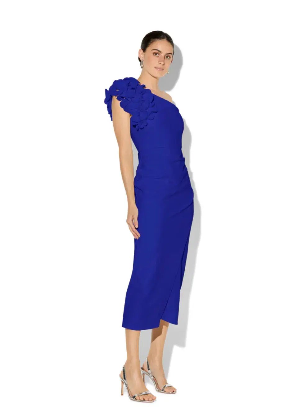 Montique Melody Sapphire One Shoulder Dress Sapphire Blue Size AU 8 photo 2