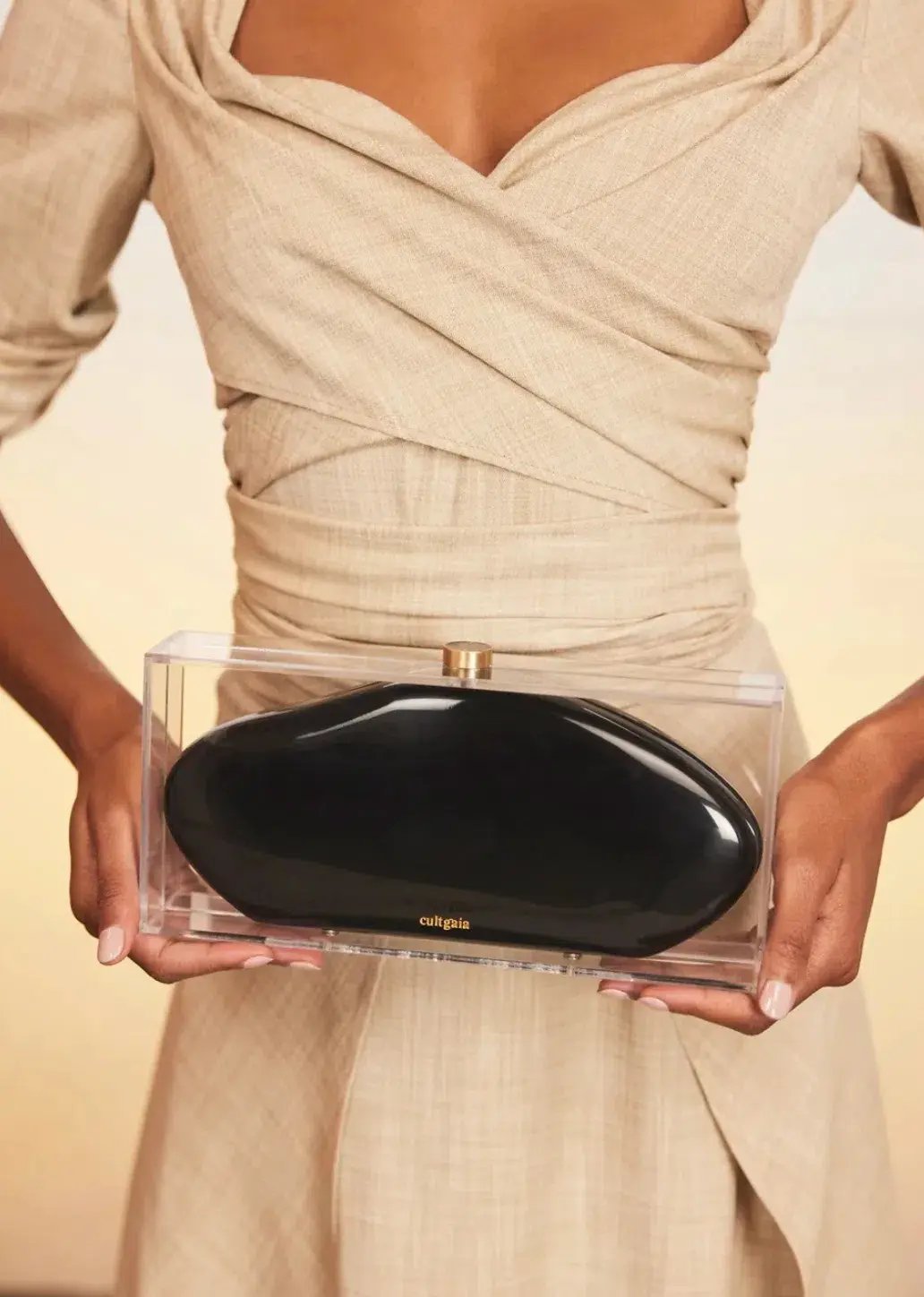 Cult Gaia Annika Clutch in Black photo 4