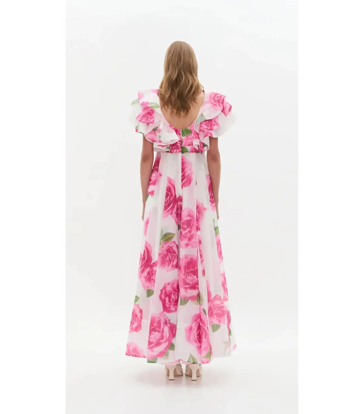 Aje Olea Maxi Dress in Soft Rose Light Size AU 12 photo 2