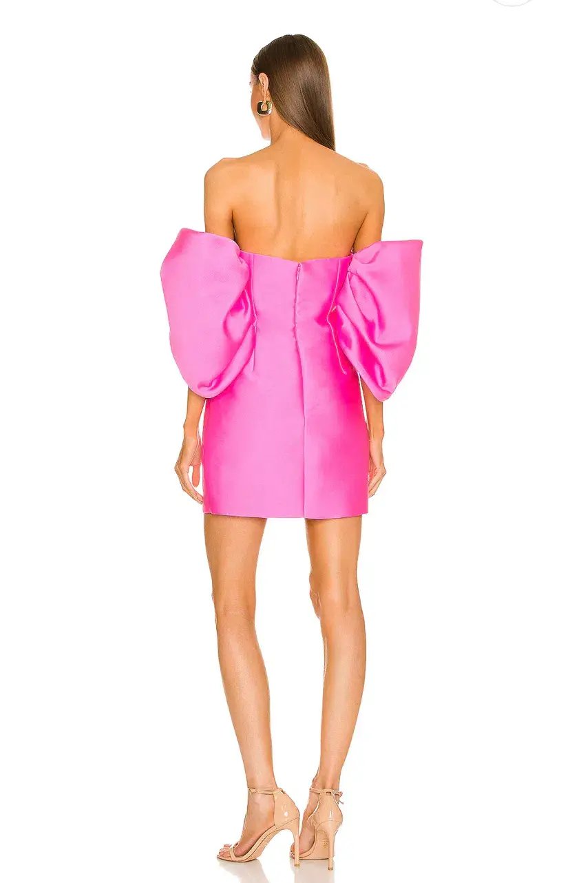 Solace London The Elina Mini Dress in Pink Size 6 photo 2
