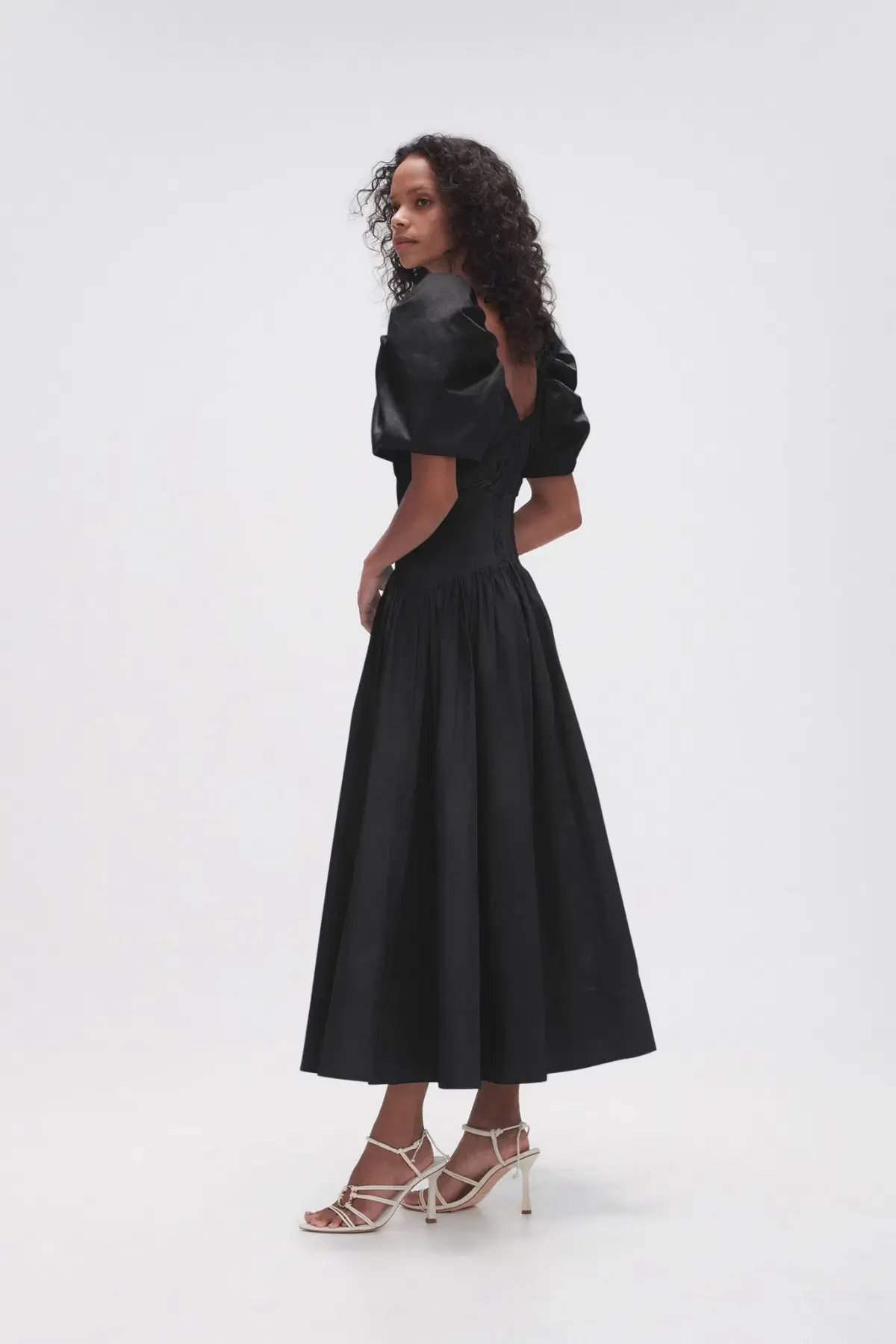 Aje Gabrielle Plunge Midi Dress  Black Size 12 photo 3