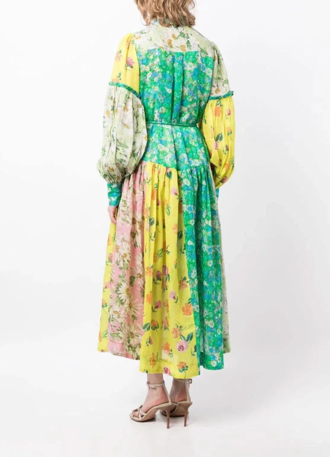 Alemais Kenzie Patchwork Shirtdress Multi Size 16 photo 3