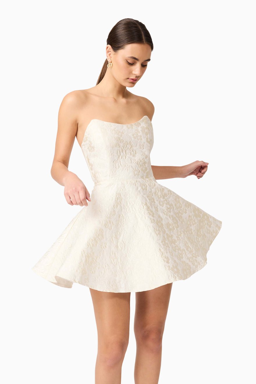 Elliatt Galadirel Strapless Mini Dress - Ivory photo 4