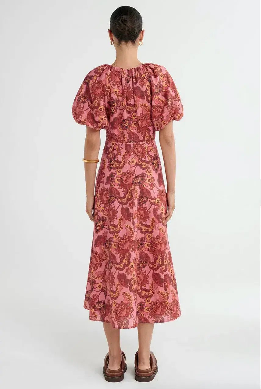 Steele Lola Midi Dress Chambertin Size S / AU 8 photo 3