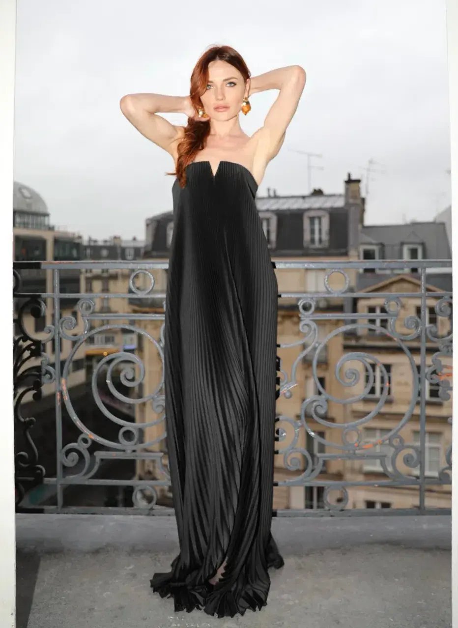L'Idee Black Tie Gown Black Size 12 photo 4