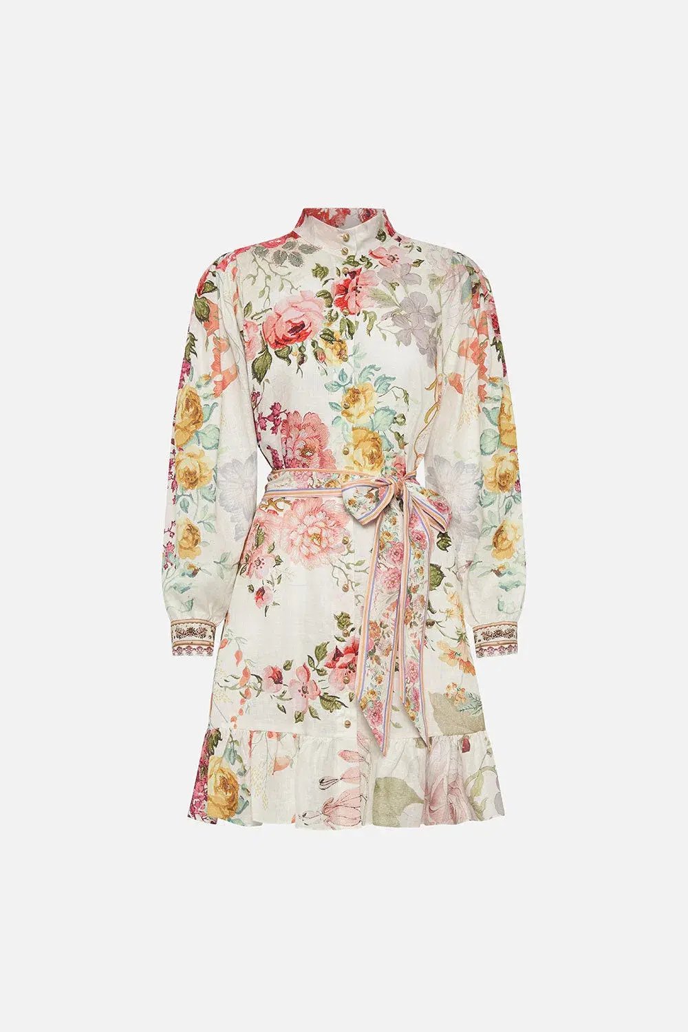 Camilla Romantic Rites Drop Sleeve Dress Floral Size L/AU 14 photo 3
