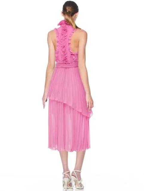 Talulah Jodi Midi Dress Pink Size 6 photo 3