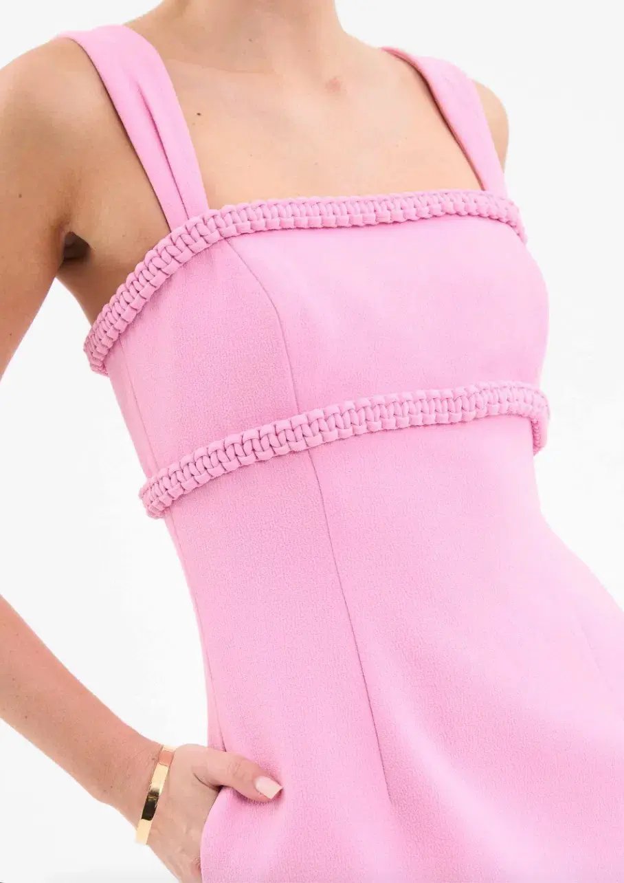 Rebecca Vallance Rochelle Mini Dress Pink Size AU 8 photo 3
