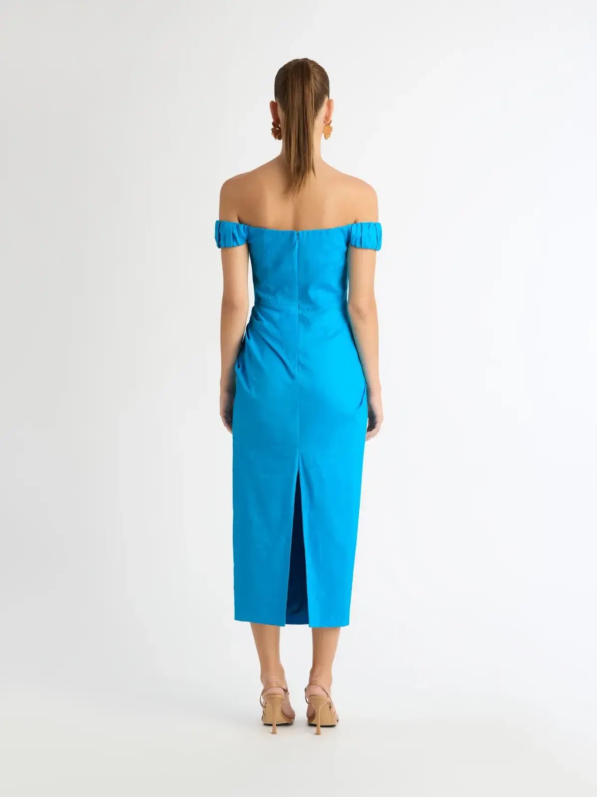 Sheike Audrey Midi Dress Blue Size 12 photo 3