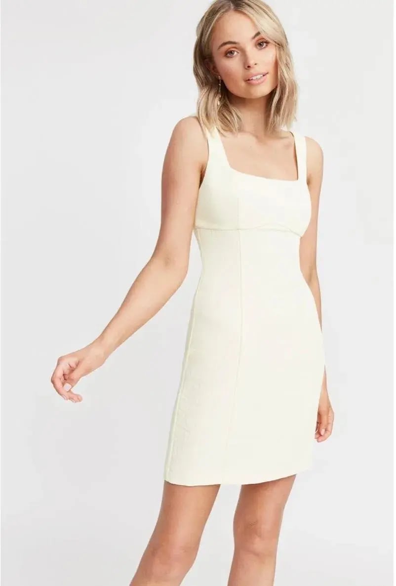 Kookai Oyster Mini Dress Lemon Size 12 photo 2