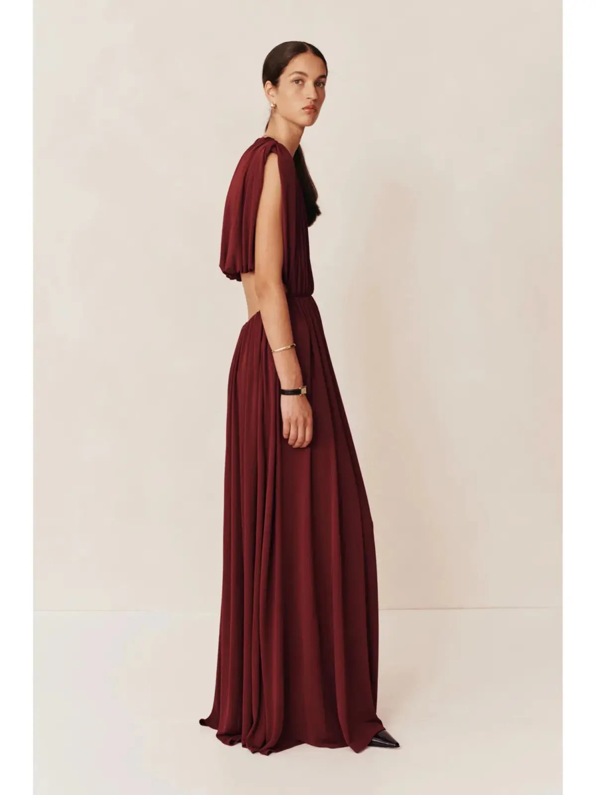 Esse Studios Gossamer Maxi Dress Tempranillo Size AU 8 photo 2