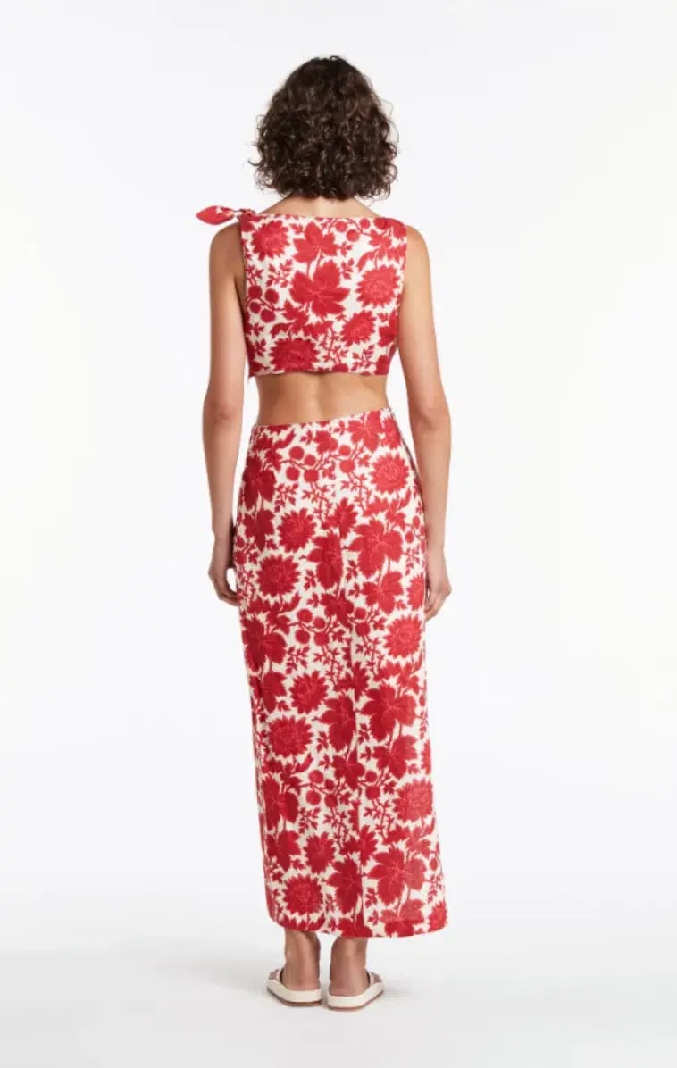 Sir the Label Cinta Knot Dress Valentina Print Size 0 / AU 6 photo 3