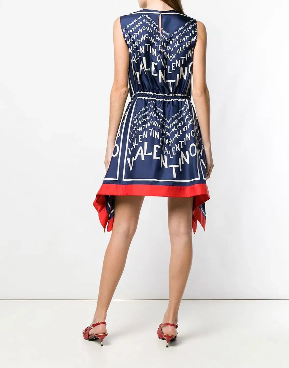 Valentino Garavani Silk Puzzle Print Dress IT38/AU 8 photo 3