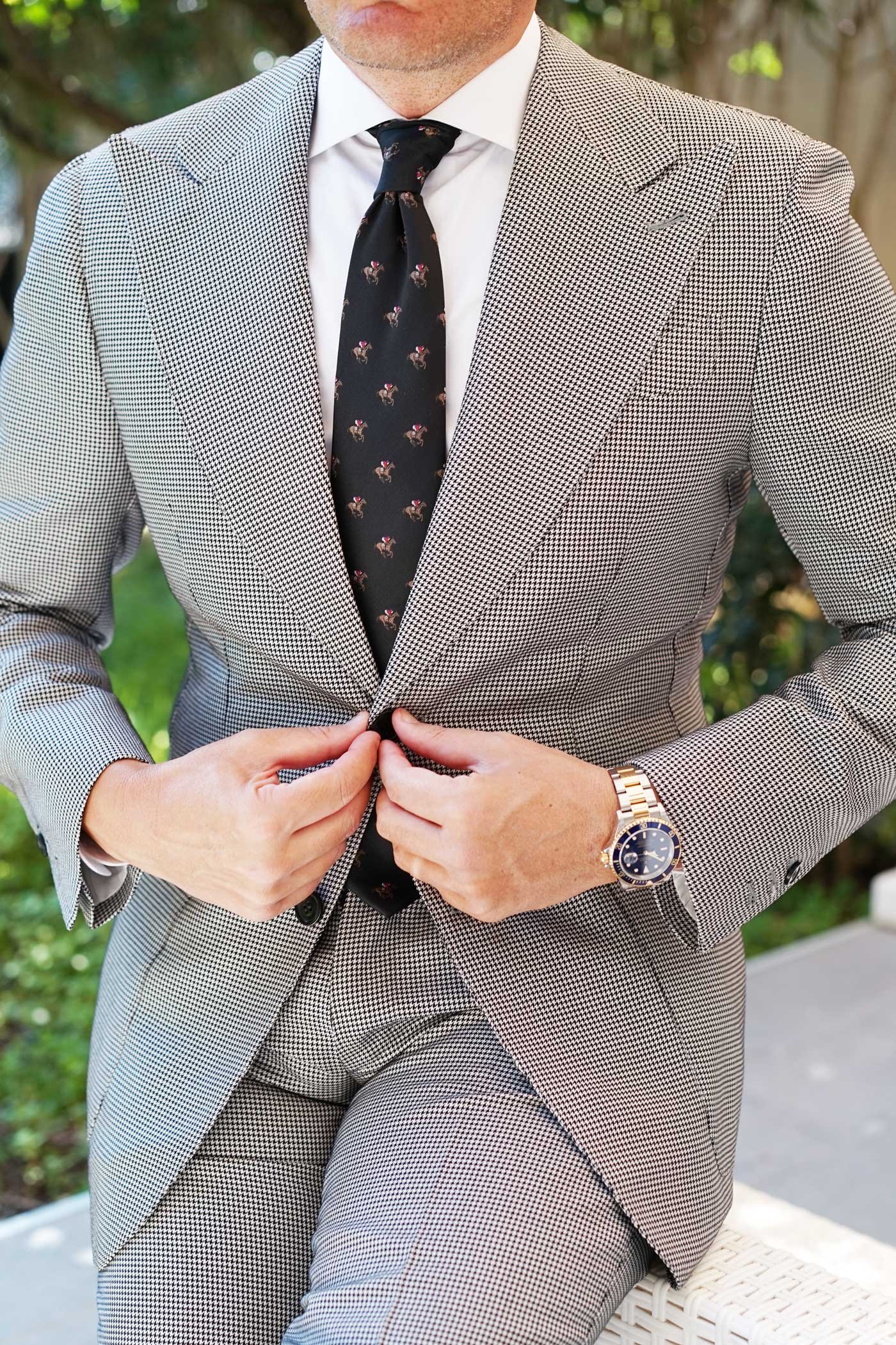 OTAA Black Racehorse Necktie photo 3