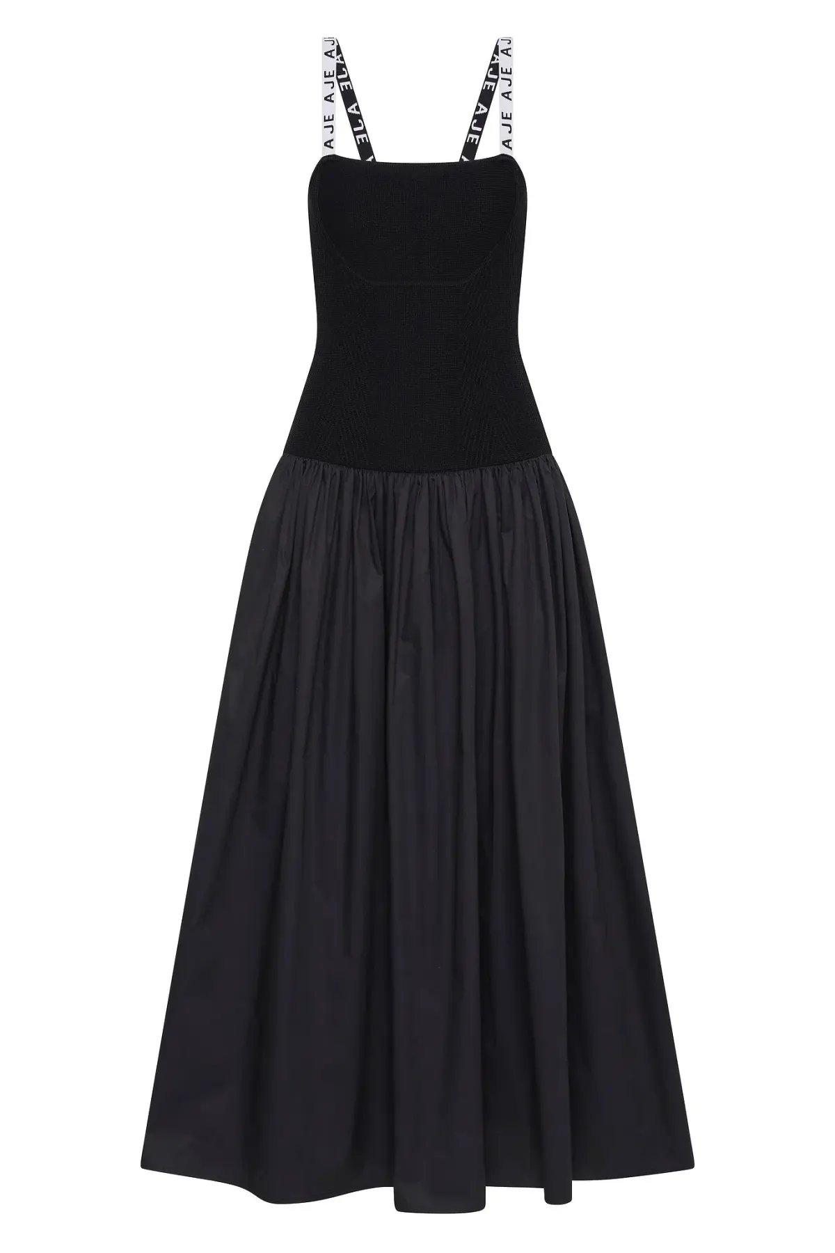Aje Leana Knit Midi Dress in Black Size M / AU 10 photo 4