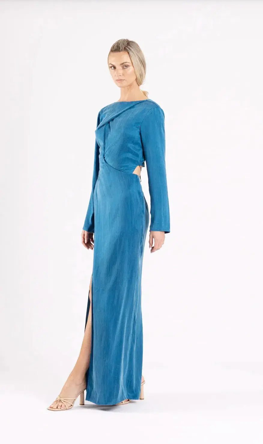 One Fell Swoop Ritual Maxi Dress Egyptian Blue Size 10 photo 4