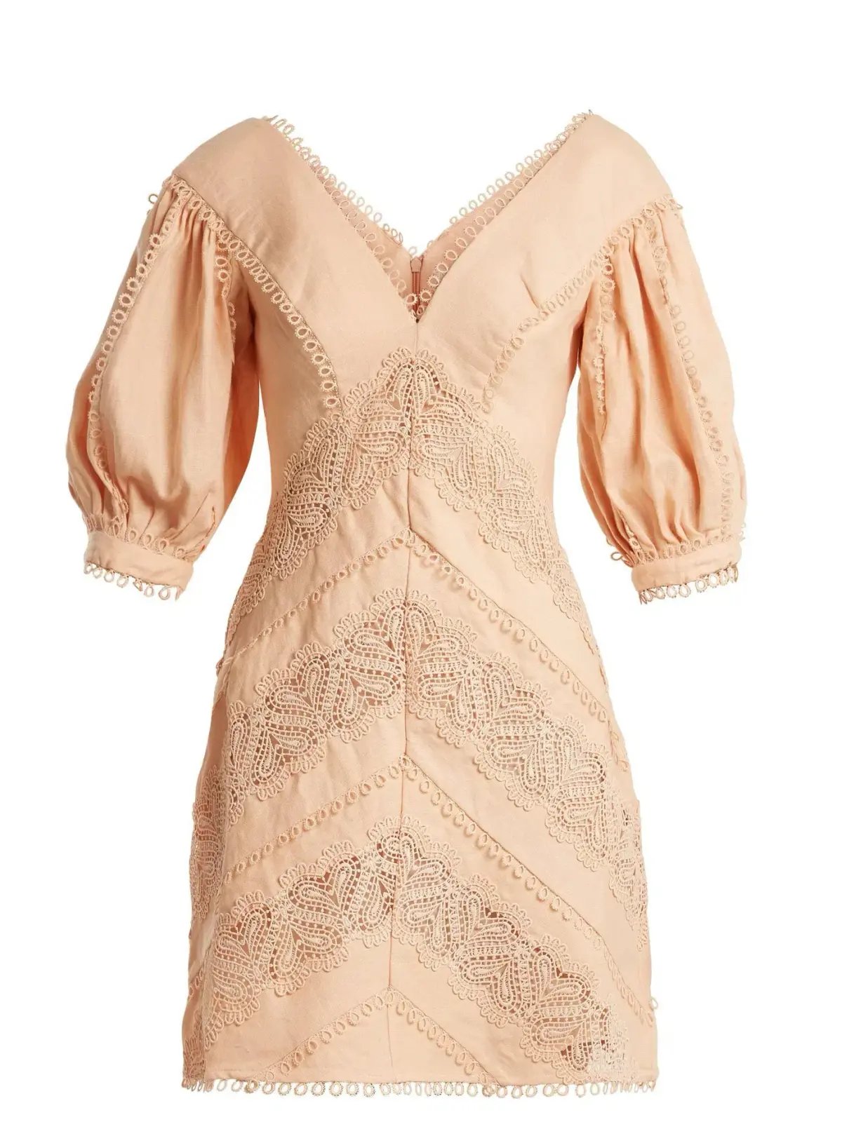Zimmermann Painted Heart Chevron Mini Dress Blossom Size 8 photo 3