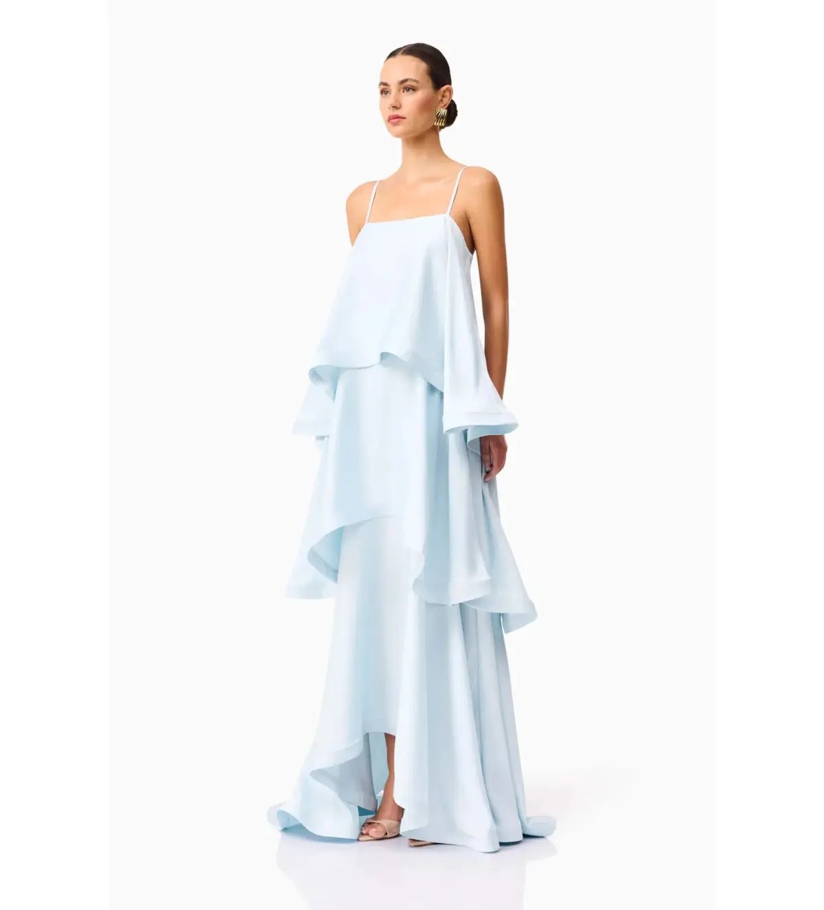 Elliatt Tilly Tiered Maxi Dress in Blue Size XS / AU 6 photo 2