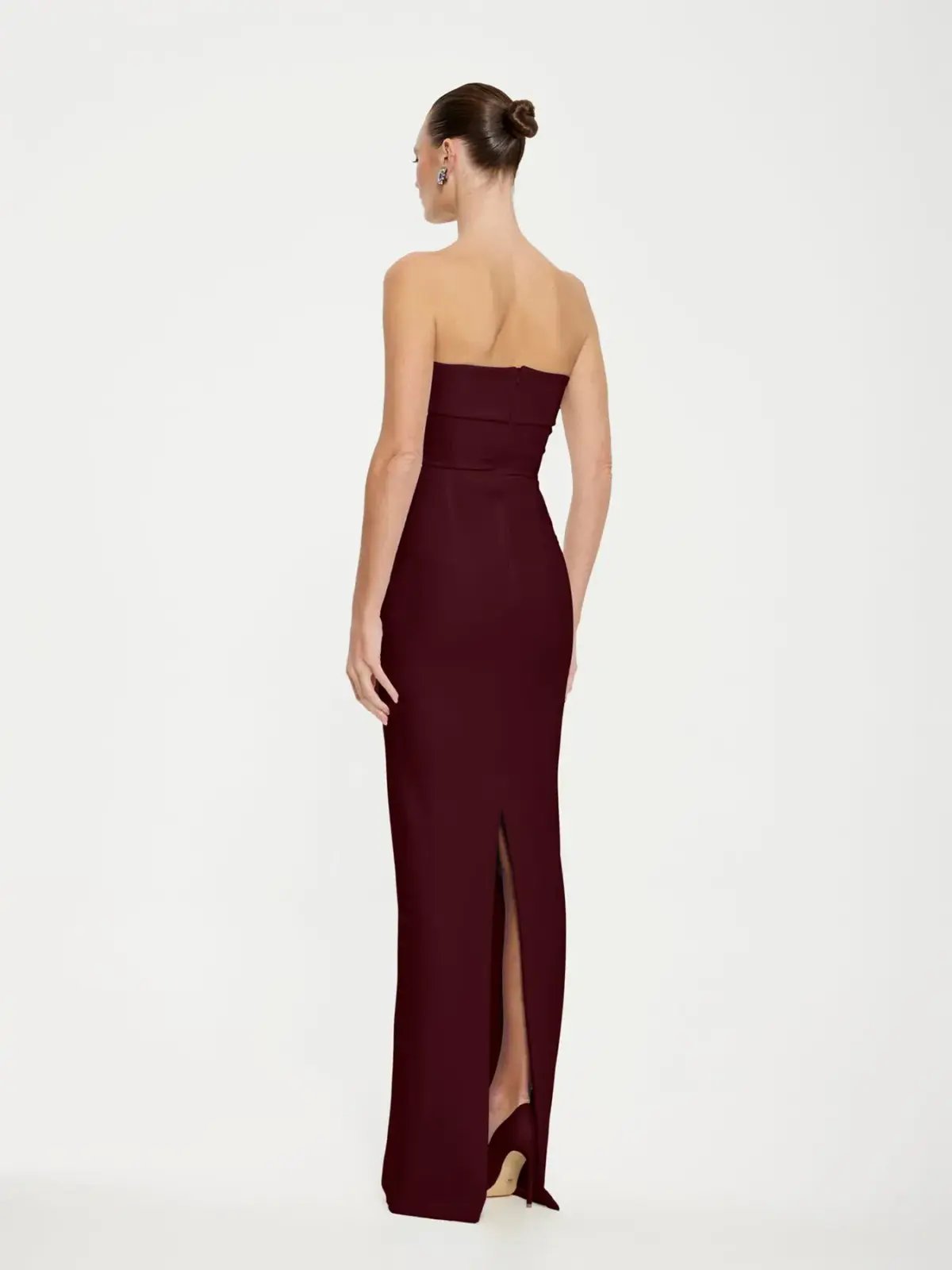 Effie Kats Monroe Maxi Gown Wine Size 10 photo 2