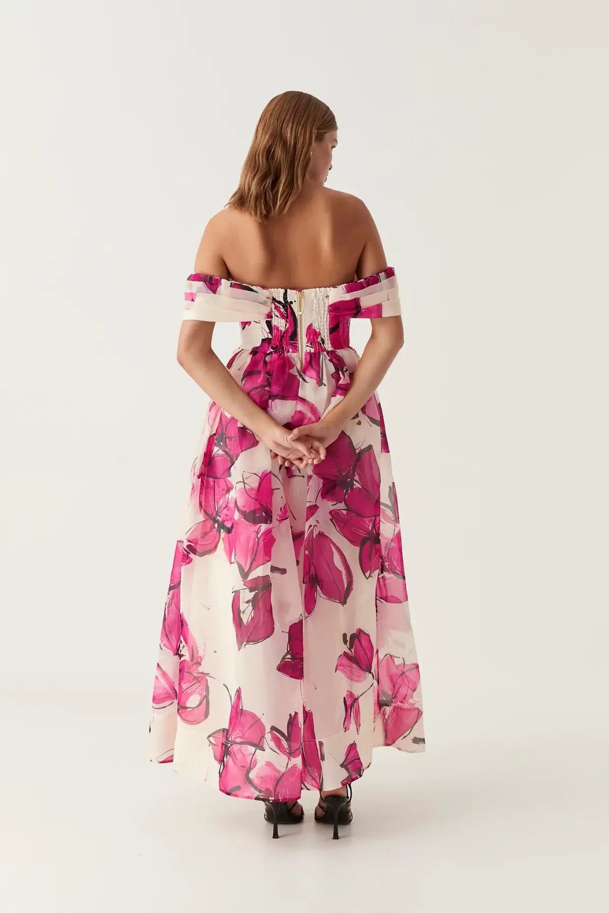 Aje Cordelia Corsetted Maxi Dress Falling Floral Size AU 8 photo 3