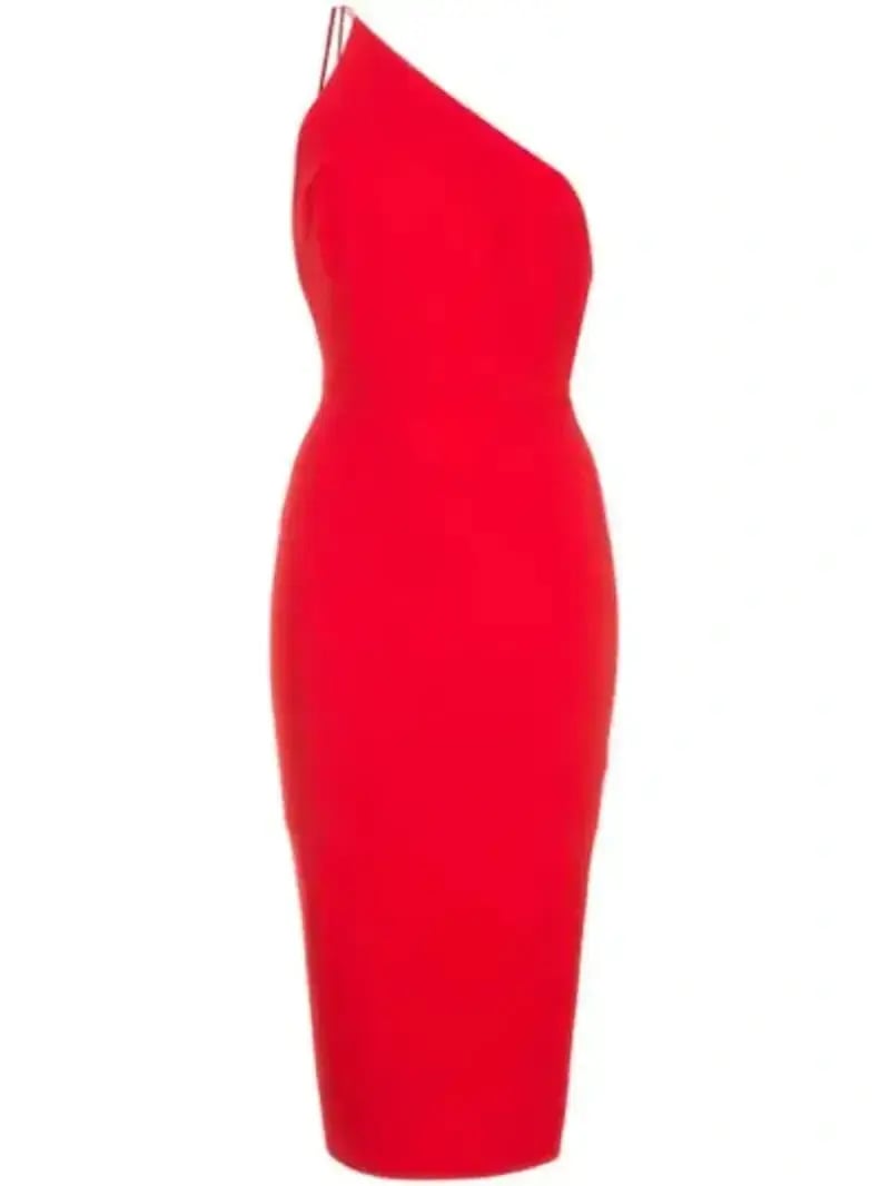 Alex Perry Rumer Dress Red Size 10 photo 3