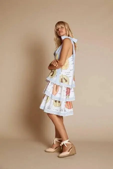Binny Fruit Dress Print Size 10 photo 2