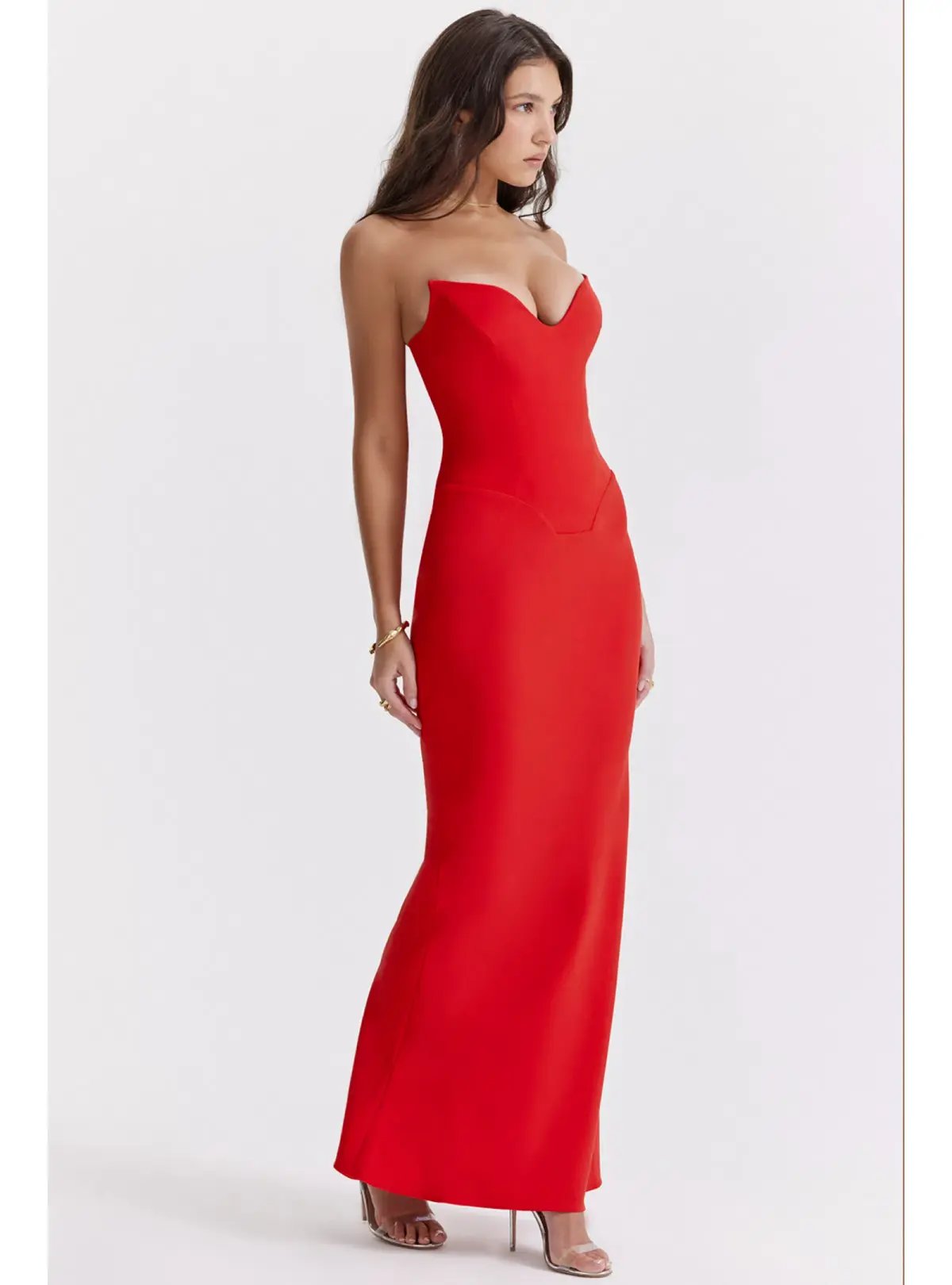 House of CB Tamara Dress in Red Size AU 8 photo 2