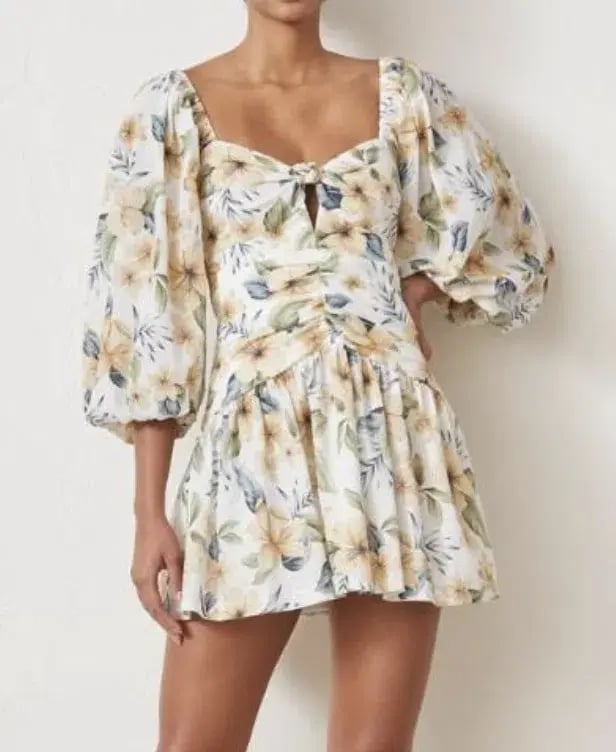 Bec and Bridge Fleurette Mini Dress Print Size 8 photo 2