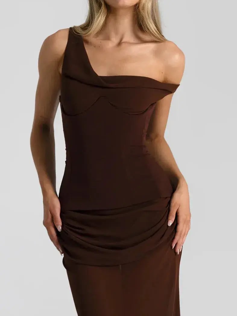 Natalie Rolt Cadence Gown Espresso Size 2 / AU 10 photo 2
