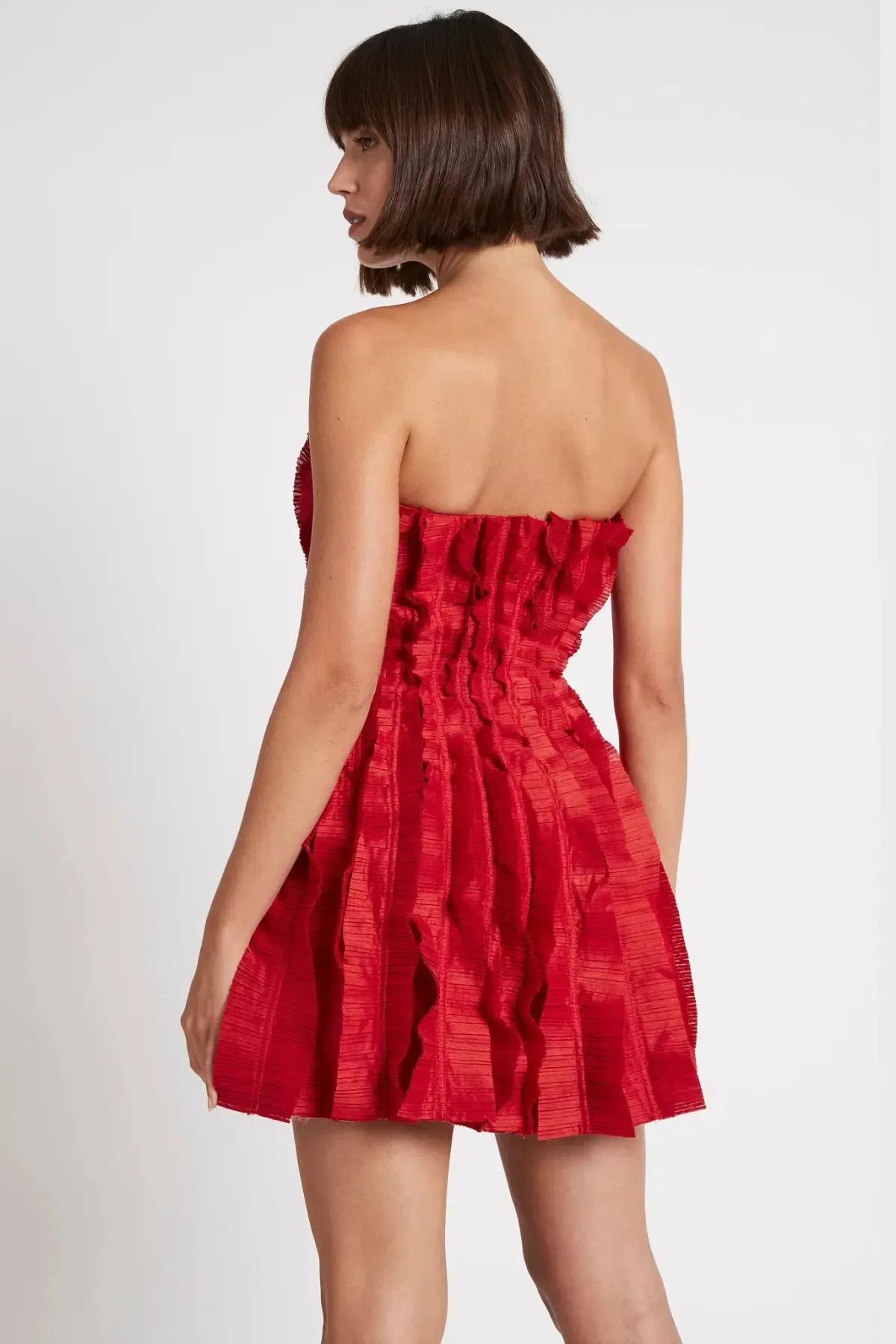 Aje Hybrid Mini Dress Red Size photo 3