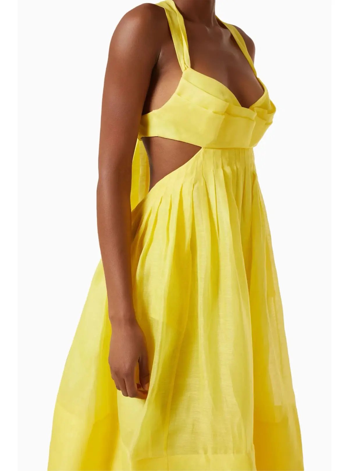 Zimmermann Botanica Bralette Midi Gown Sunshine Yellow Size 0 / AU 8 photo 2