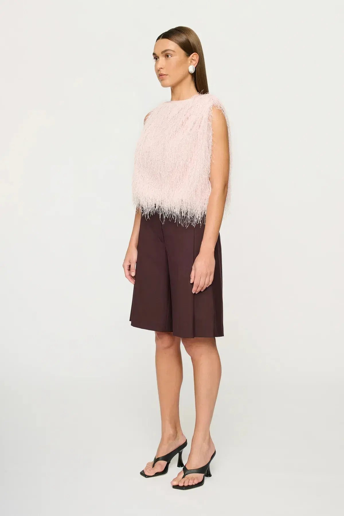 Clea Khalo Fringe Top Pink Size AU 8 photo 3