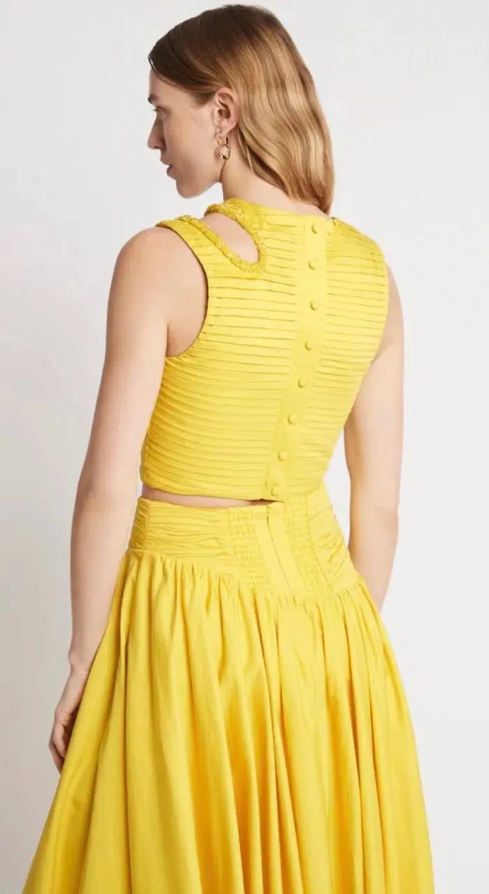 Aje Jolie Abstract Cut Out Top Size 14 & Jolie Asymmetric Midi Skirt Size 12 photo 3