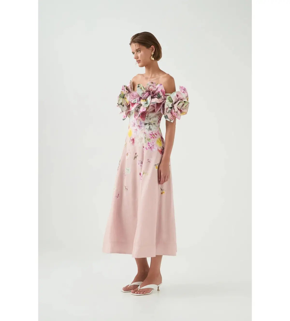 Aje Misha Maxi Dress in Pink Collage Floral Size XS / AU 6 photo 6