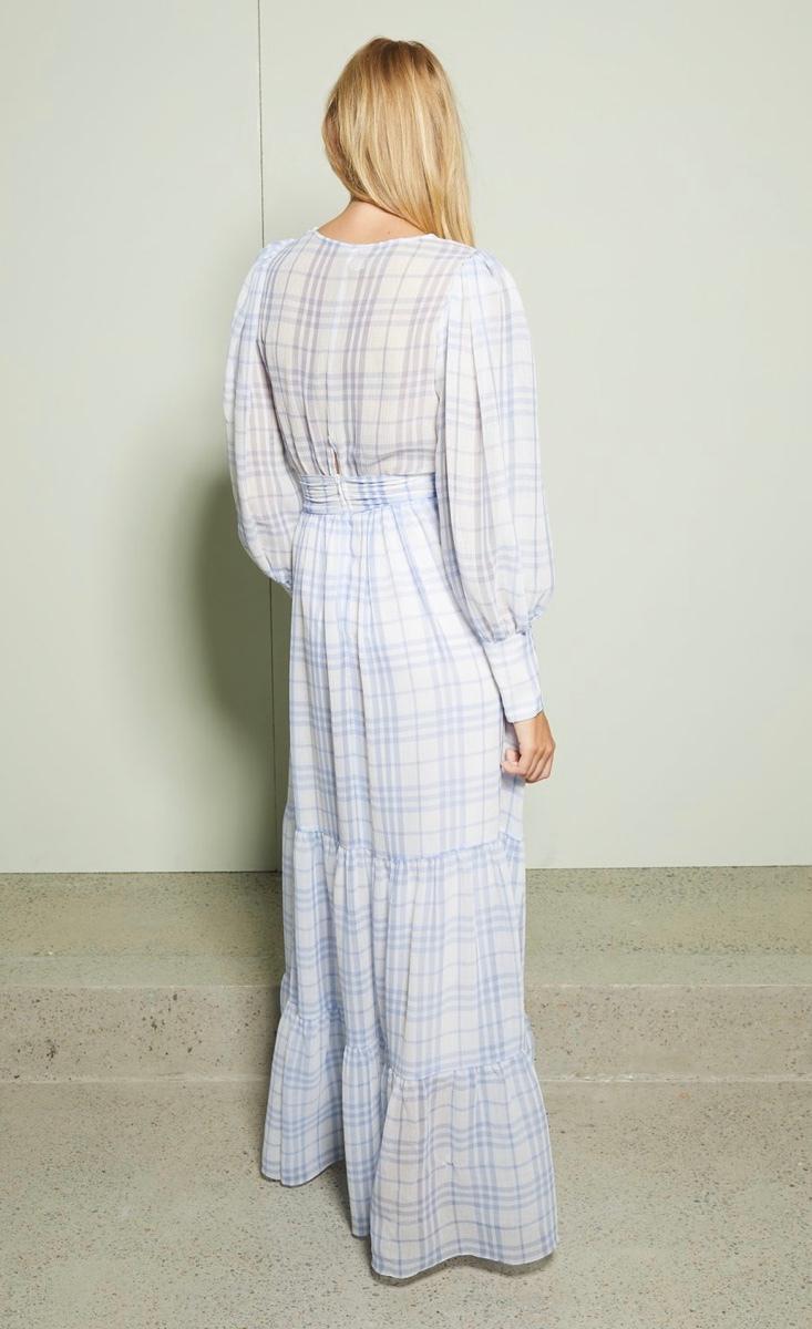 Bec & Bridge Alexa Midi Dress Gingham Print Size 8 photo 3
